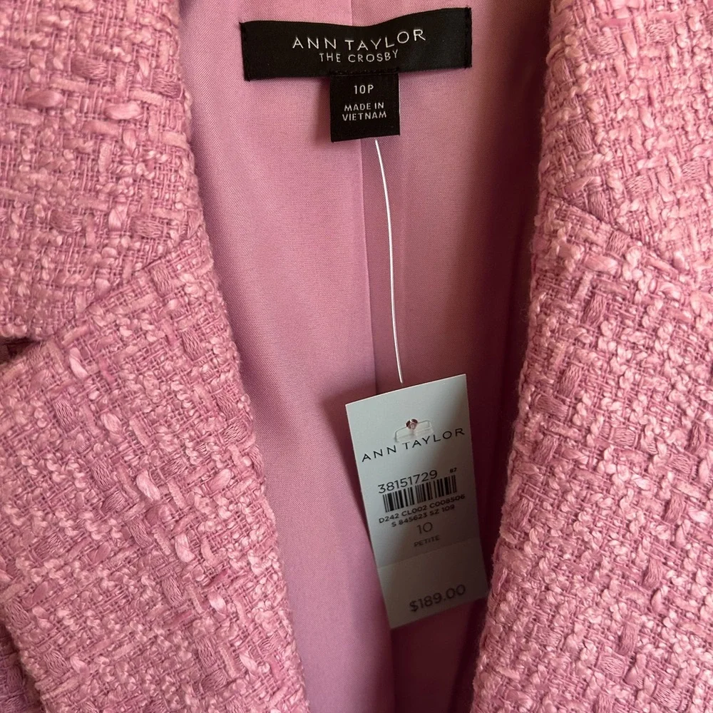 Ann Taylor Lavender Textured Blazer - Picture 2 of 2